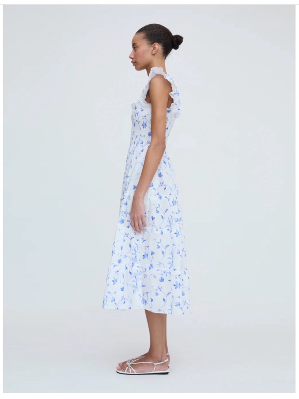 The Ellie Nap Dress in Blue Botanical 2XL - Picture 3 of 8